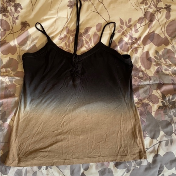 Beautiful Black to brown fade Tank top - Picture 1 of 4